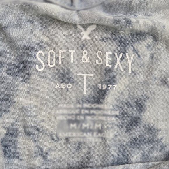 American Eagle‎ Outfitters Sky Blue Tie-Dye Tank - Picture 2 of 5